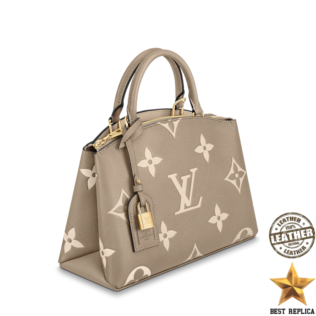 replica bicolor empreinte leather louis vuitton petit palais designer handbag buvola