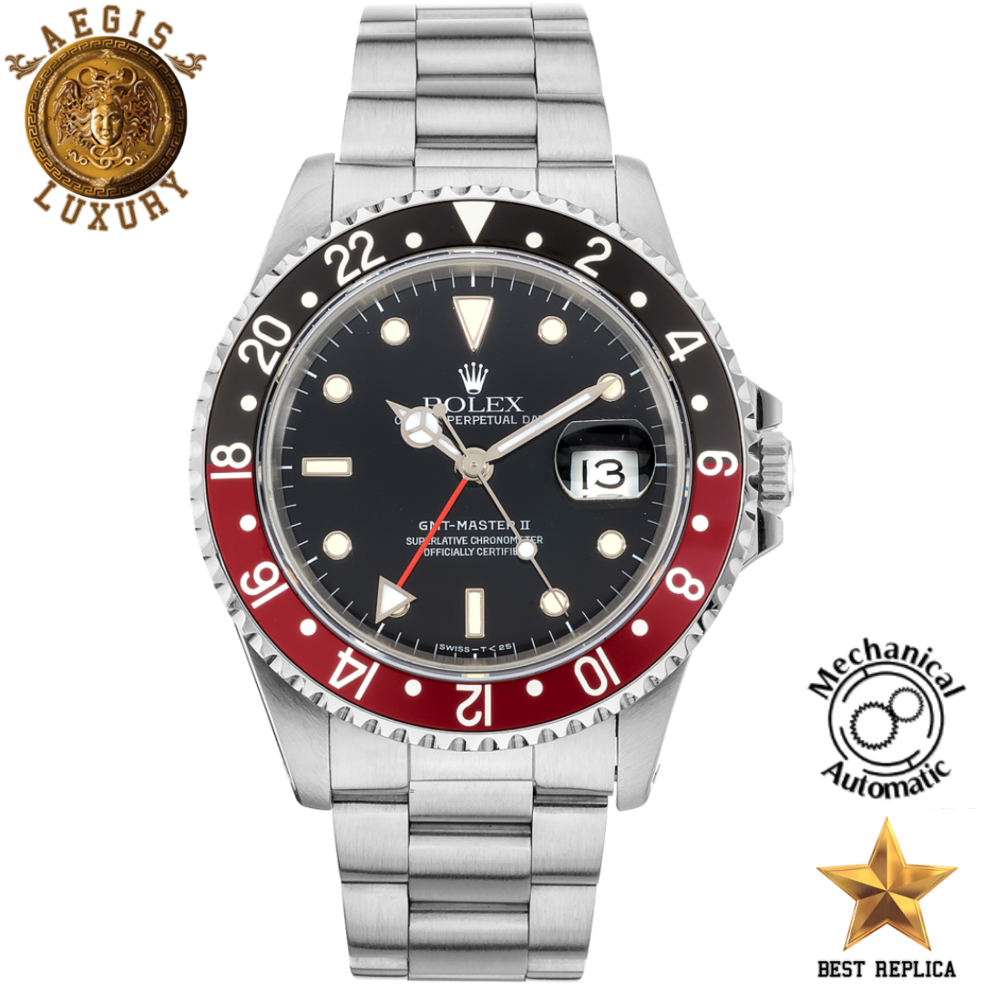 replica rolex gmt master ii coca cola bezel watch buvola