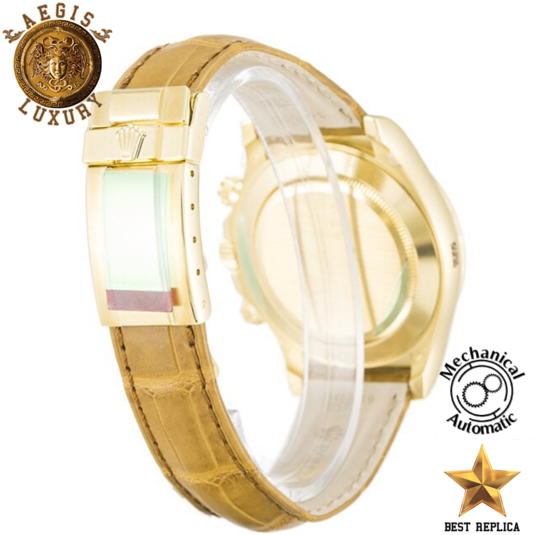 replica rolex daytona yellow gold luxury watch buvola