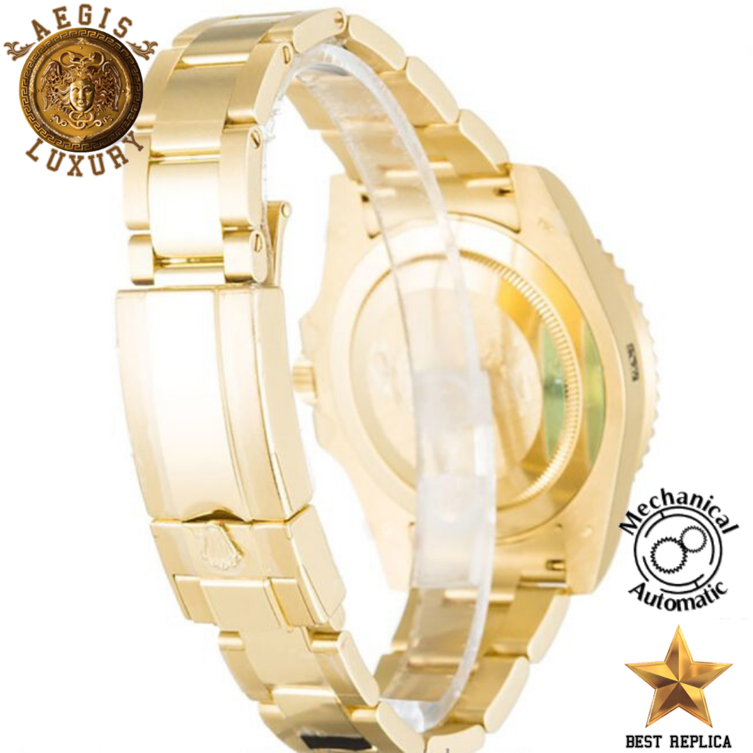 replica rolex gmt master ii gold luxury watch buvola