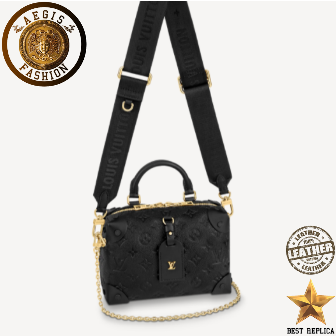 replica-2020-louis-vuitton-petite-malle-souple-monogram-empreinte-black-leather-handbag-aegis-fashion