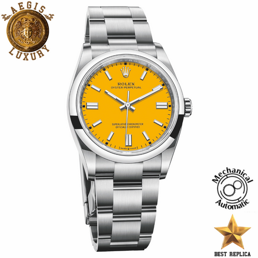 replica-2020-rolex-oyster-perpetual-36-yellow-126000-2020-novelty-aegis-fashion