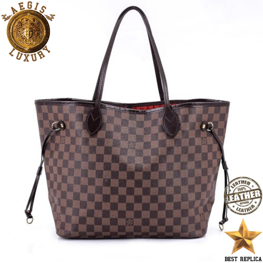 Replica Louis Vuitton Neverfull MM Damier Ebene top view