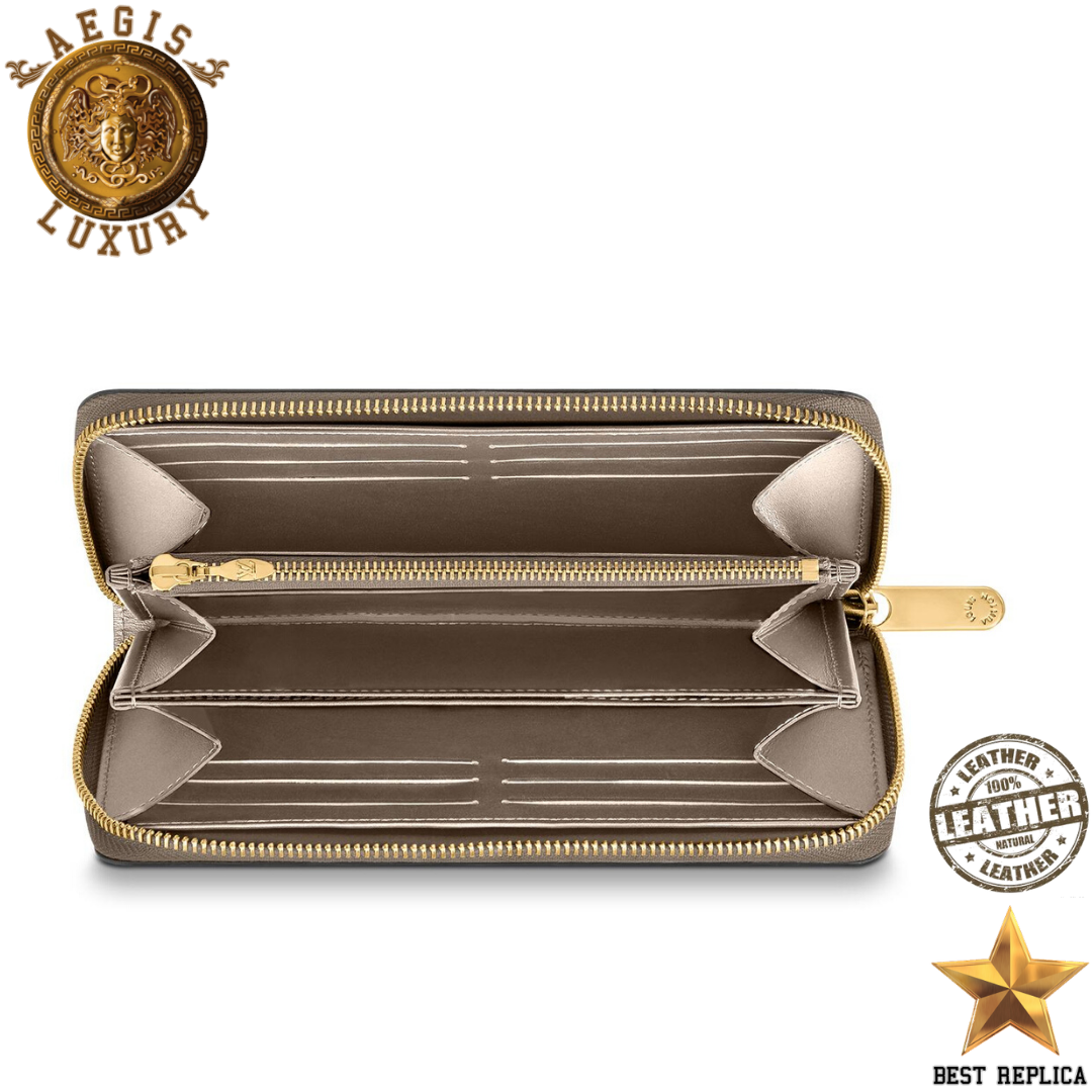 replica-louis-vuitton-champagne-metallise-grey-monogram-vernis-zippy-wallet-aegis-fashion