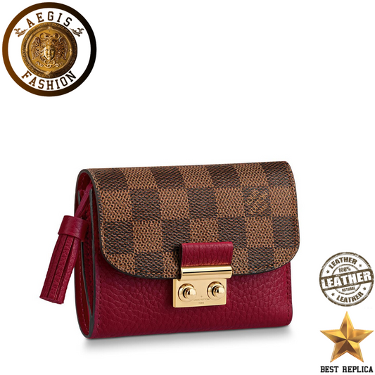 replica-louis-vuitton-croisette-compact-damier-ebene-canvas-lie-de-vin-red-wallet-aegis-fashion