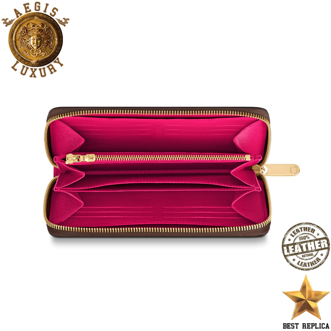 replica-louis-vuitton-damier-ebene-canvas-fuchsia-zippy-wallet-aegis-fashion
