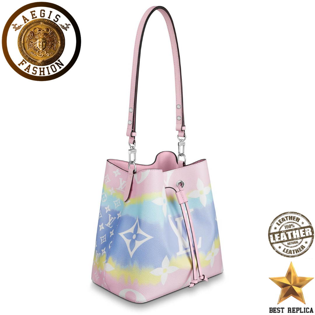 replica-louis-vuitton-escale-neonoe-mm-bucket-monogram-canvas-pastel-handbag-aegis-fashion