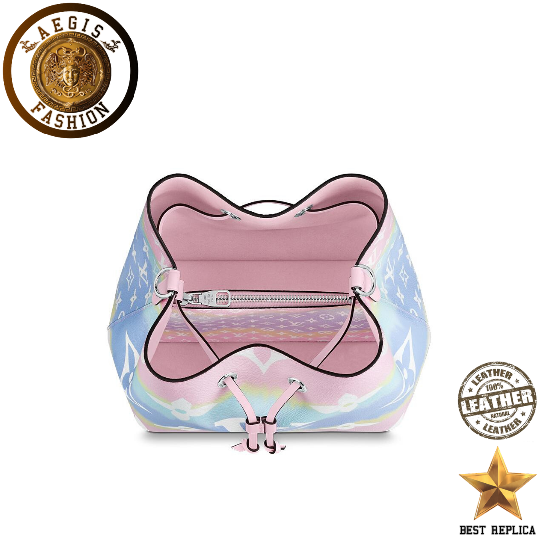 replica-louis-vuitton-escale-neonoe-mm-bucket-monogram-canvas-pastel-handbag-aegis-fashion