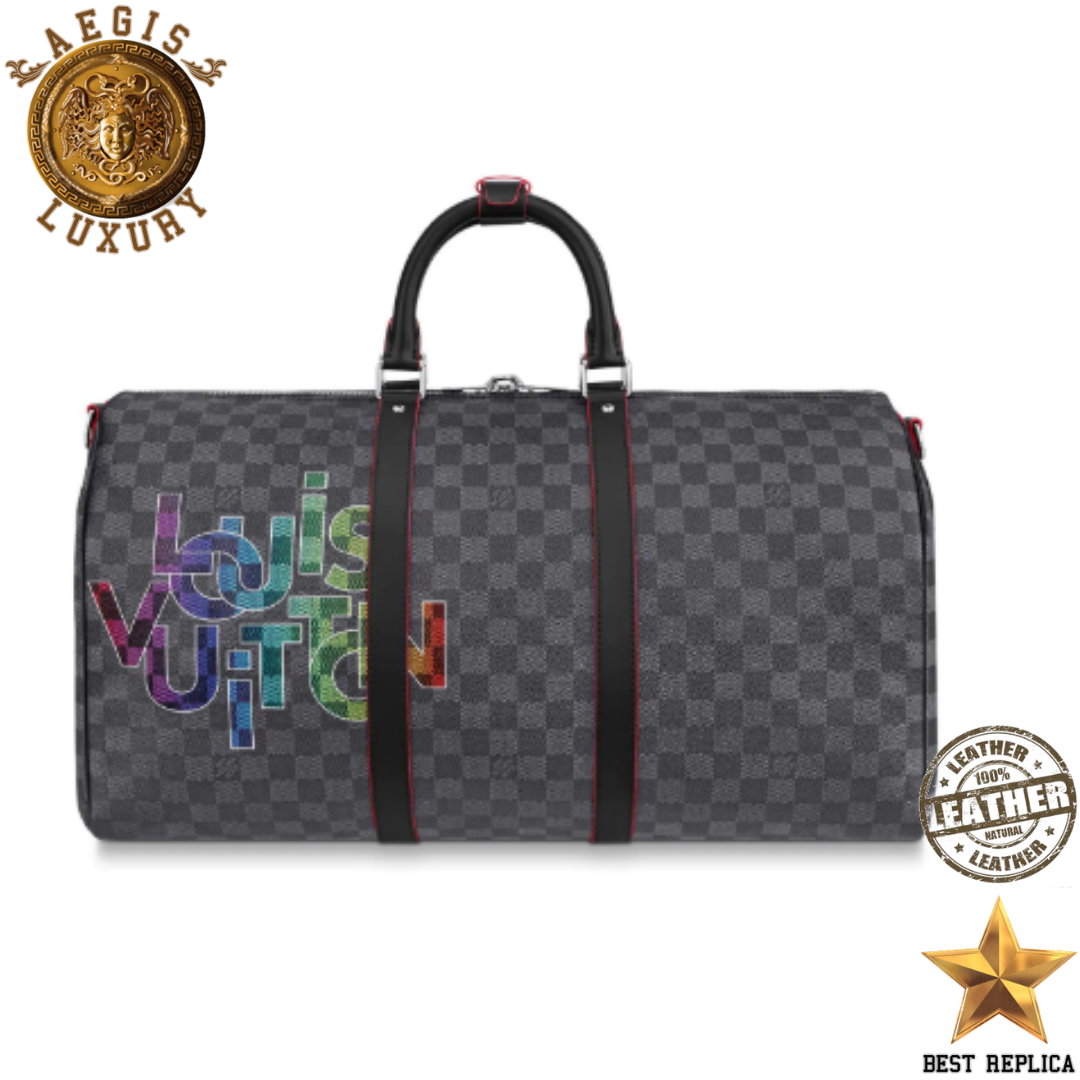 replica-louis-vuitton-keepall-bandouliere-50-red-damier-graphite-coated-canvas-bag-aegis-fashion