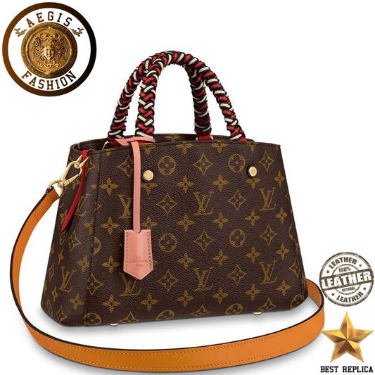 replica-louis-vuitton-montaigne-bb-monogram-canvas-coquelicot-red-creme-beige-safran-yellow-peach-pink-handbag-aegis-fashion