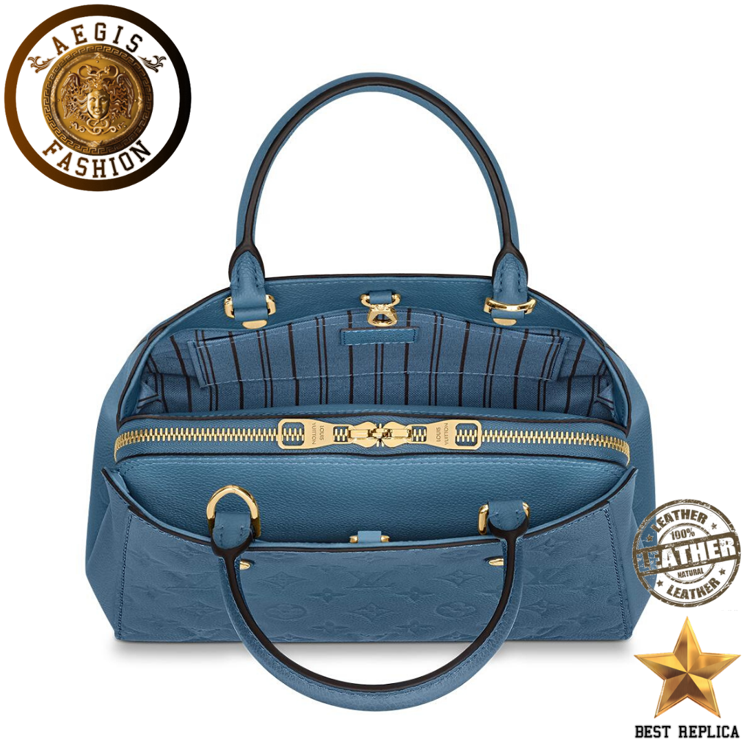 replica-louis-vuitton-montaigne-bb-monogram-empreinte-bleu-jean-blue-handbag-aegis-fashion