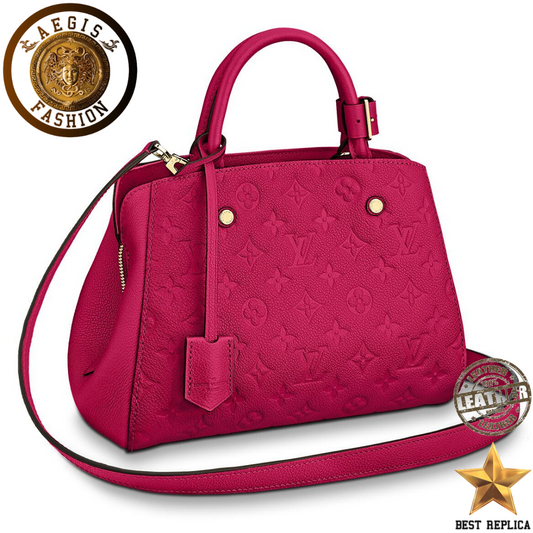 replica-louis-vuitton-montaigne-bb-monogram-empreinte-freesia-pink-handbag-aegis-fashion