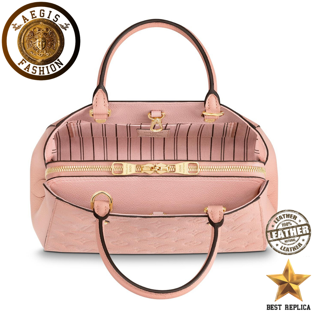 replica-louis-vuitton-montaigne-bb-monogram-empreinte-rose-poudre-pink-handbag-aegis-fashion