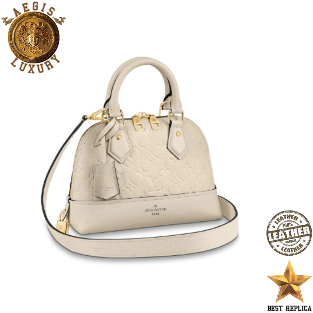 replica-louis-vuitton-neo-alma-bb-monogram-empreinte-leather-creme-beige-aegis-fashion
