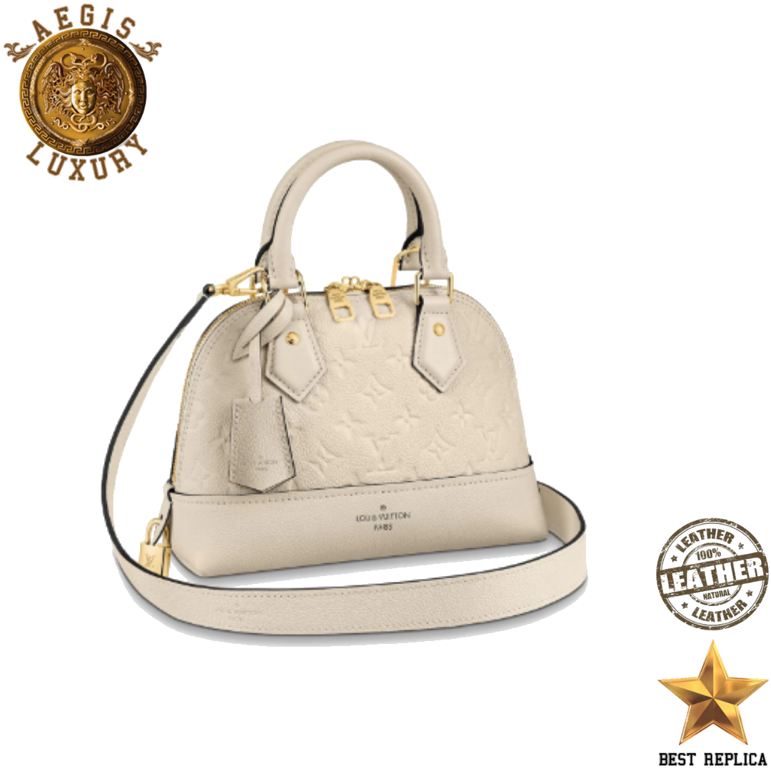replica-louis-vuitton-neo-alma-bb-monogram-empreinte-leather-creme-beige-aegis-fashion