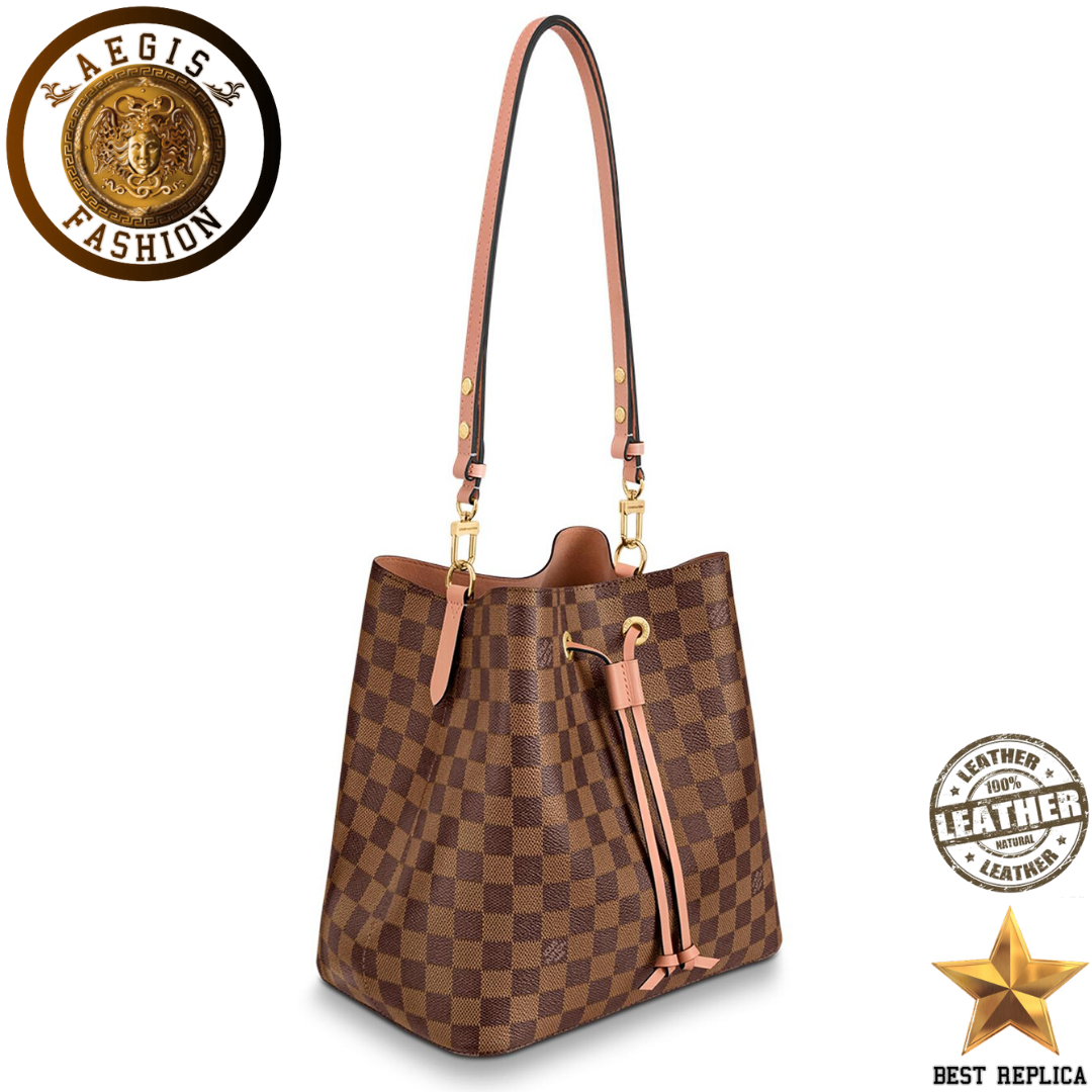 replica-louis-vuitton-neonoe-bucket-damier-ebene-venus-pink-handbag-aegis-fashion