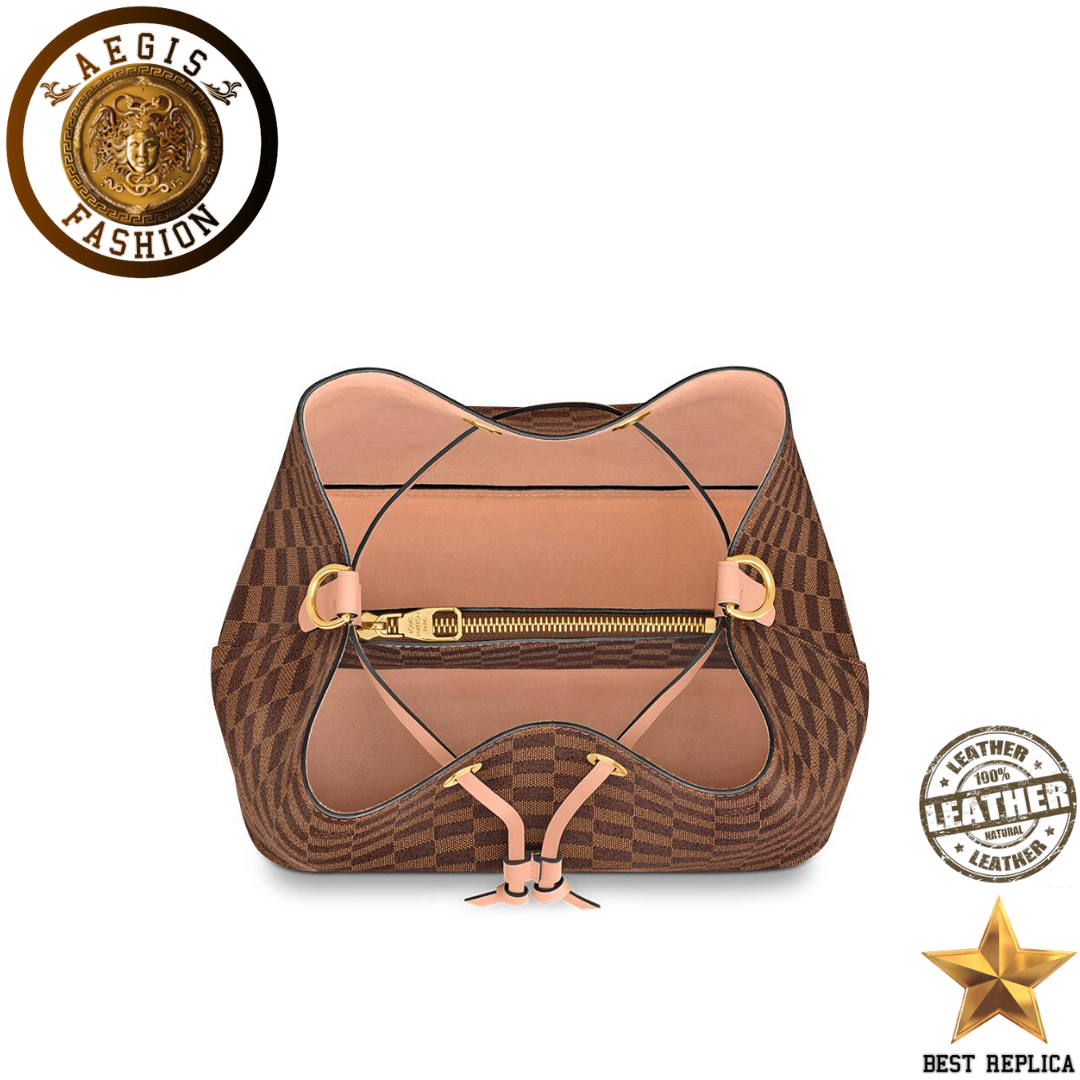 replica-louis-vuitton-neonoe-bucket-damier-ebene-venus-pink-handbag-aegis-fashion