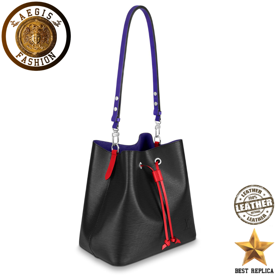replica-louis-vuitton-neonoe-mm-bucket-epi-leather-black-safran-yellow-fig-purple-coquelicot-red-handbag-aegis-fashion
