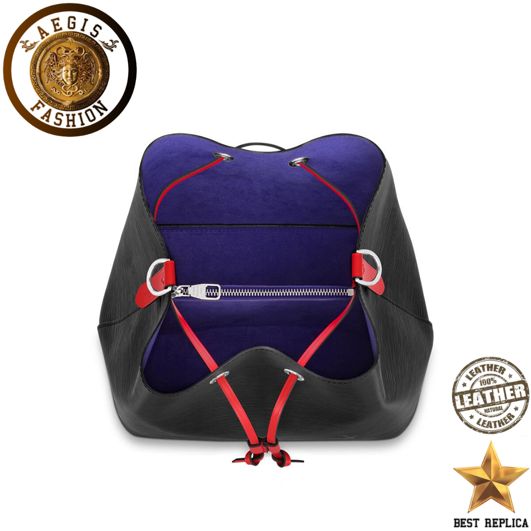 replica-louis-vuitton-neonoe-mm-bucket-epi-leather-black-safran-yellow-fig-purple-coquelicot-red-handbag-aegis-fashion