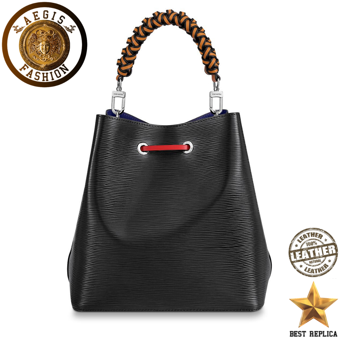 replica-louis-vuitton-neonoe-mm-bucket-epi-leather-black-safran-yellow-fig-purple-coquelicot-red-handbag-aegis-fashion