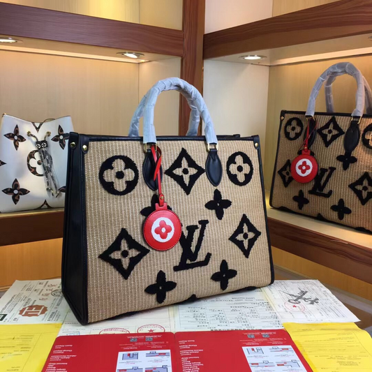 replica-louis-vuitton-onthego-gm-monogram-raffia-black-bag-aegis-fashion