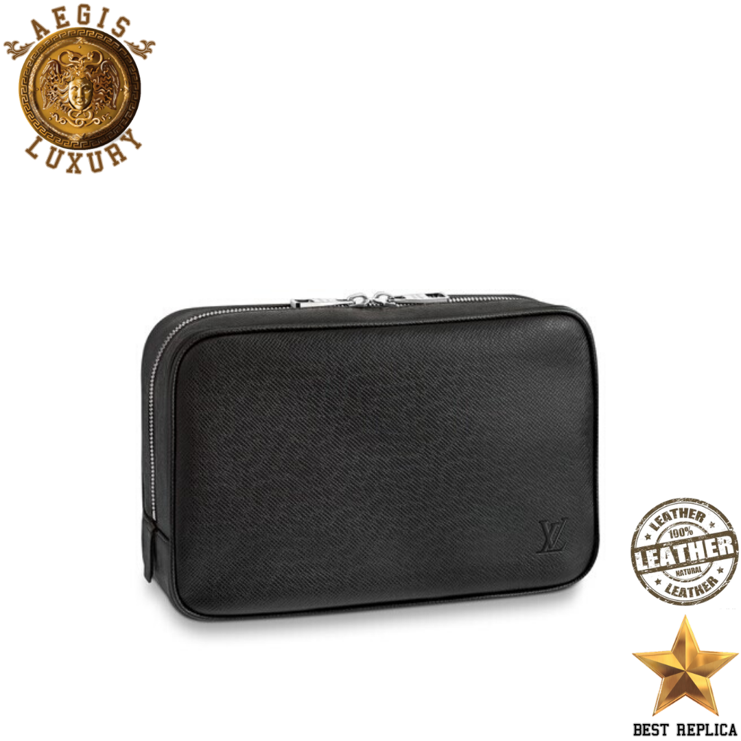 replica-louis-vuitton-toilet-pouch-gm-black-taiga-leather-bag-aegis-fashion