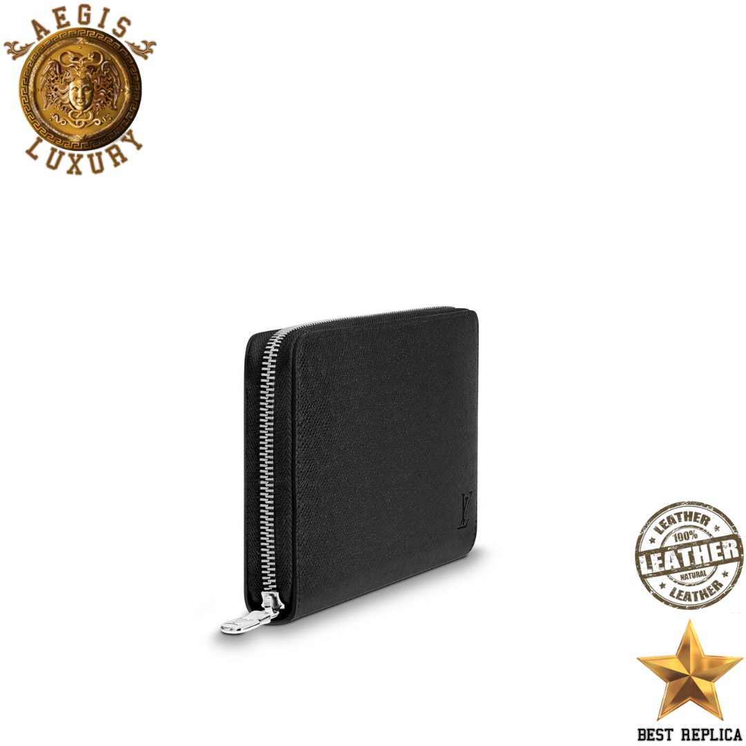 replica-louis-vuitton-taiga-leather-black-zippy-wallet-aegis-fashion