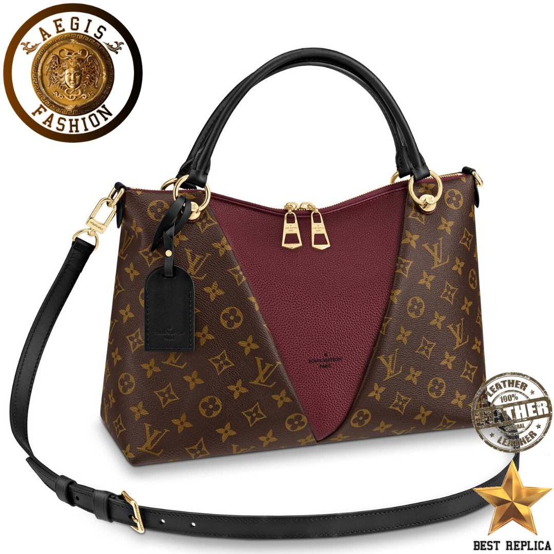 replica-louis-vuitton-v-tote-mm-monogram-canvas-bordeaux-red-handbag-aegis-fashion