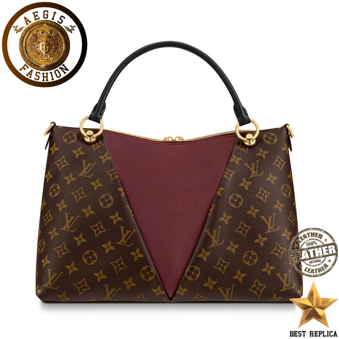 replica-louis-vuitton-v-tote-mm-monogram-canvas-bordeaux-red-handbag-aegis-fashion