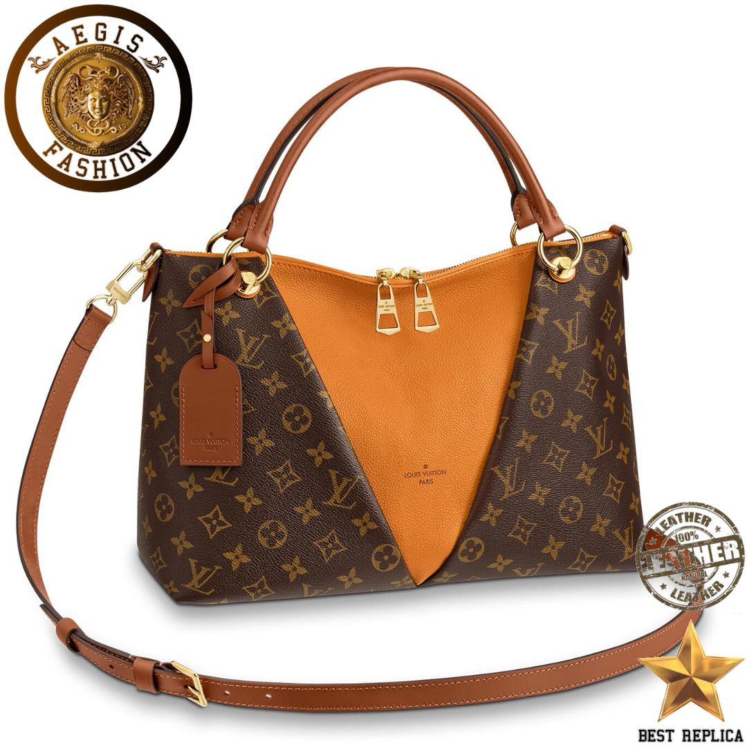 replica-louis-vuitton-v-tote-mm-monogram-canvas-safran-imperial-yellow-handbag-aegis-fashion