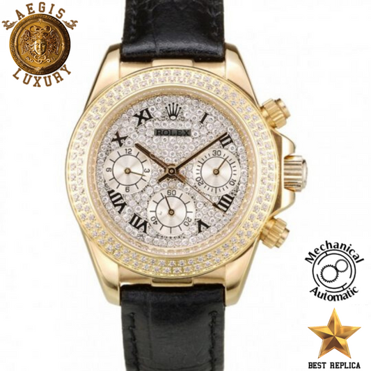 replica-rolex-daytona-lady-gold-case-crystal-studded-bezel-crystal-studded-dial-aegis-fashion