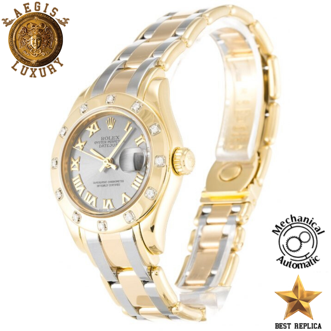 replica-rolex-pearlmaster-rhodium-roman-number-dial-yellow-gold-set-with-diamonds-case-yellow-gold-and-silver-bracelet-aegis-fashion