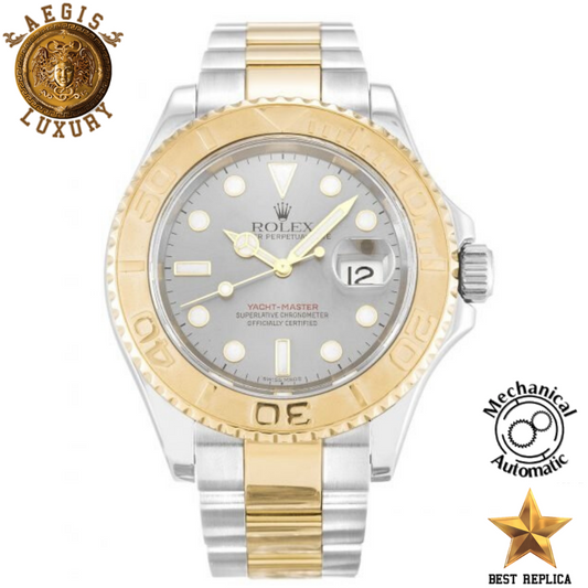 replica-rolex-yacht-master-ii-silver-dial-yellow-gold-bezel-silver-steel-case-yellow-gold-and-silver-bracelet-aegis-fashion