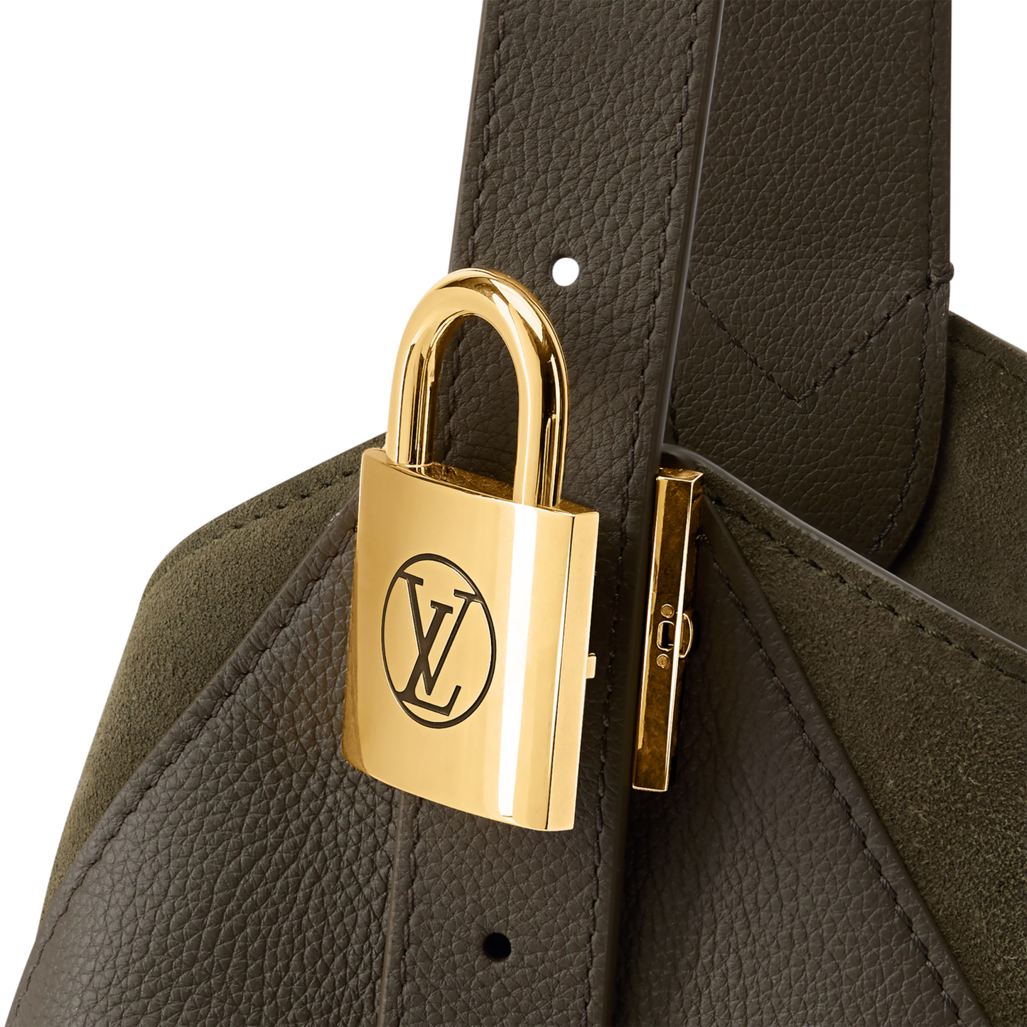 replica louis vuitton hobo mm bag buvola detailed craftsmanship stitching close up