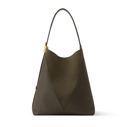 replica louis vuitton hobo mm bag buvola premium front view