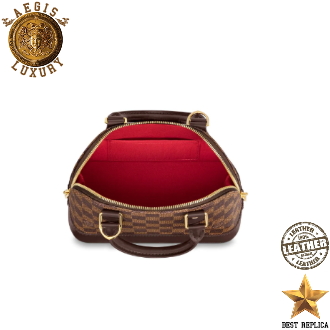 replica louis vuitton alma bb damier ebene luxury crossbody and handbag buvola