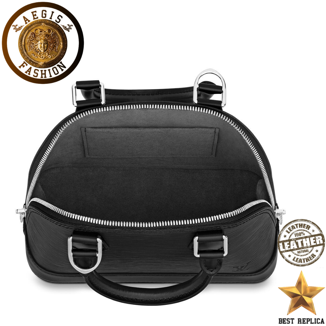 replica epi leather black louis vuitton alma bb stylish high end mini bag buvola