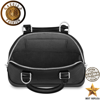 replica epi leather black louis vuitton alma bb stylish high end mini bag buvola