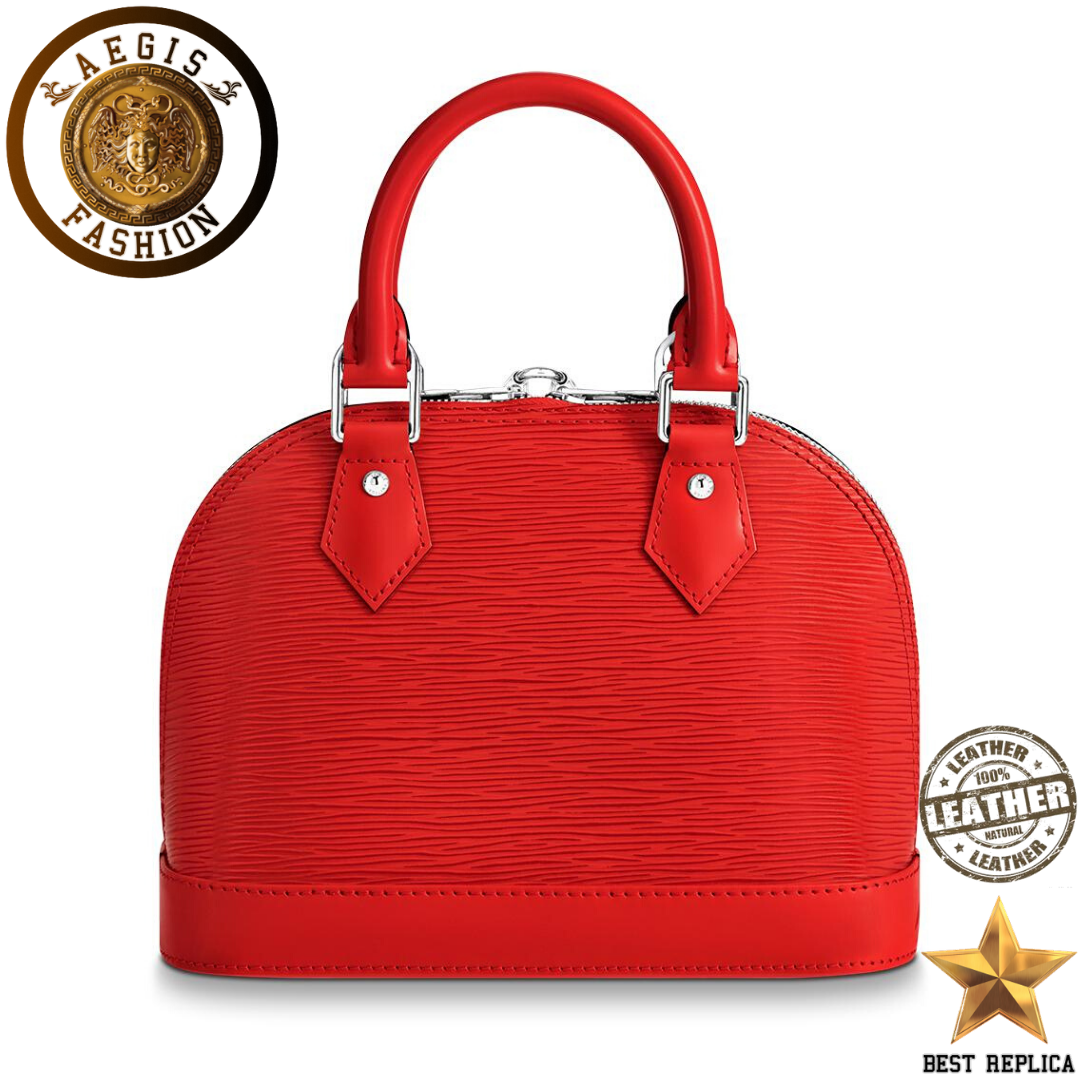 replica louis vuitton alma bb coquelicot red epi leather luxury everyday bag buvola