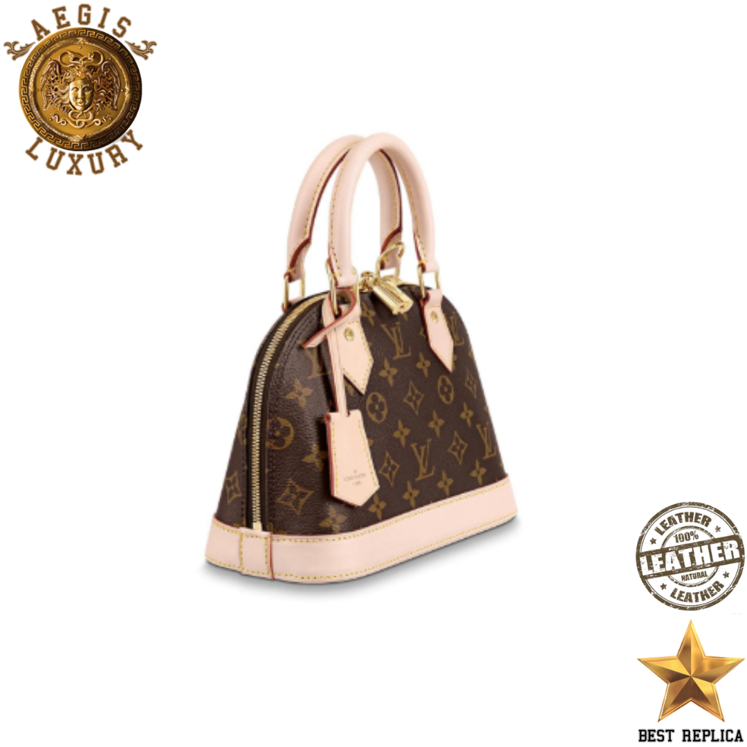replicaalma bb monogram canvas louis vuitton elegant structured mini bag buvola