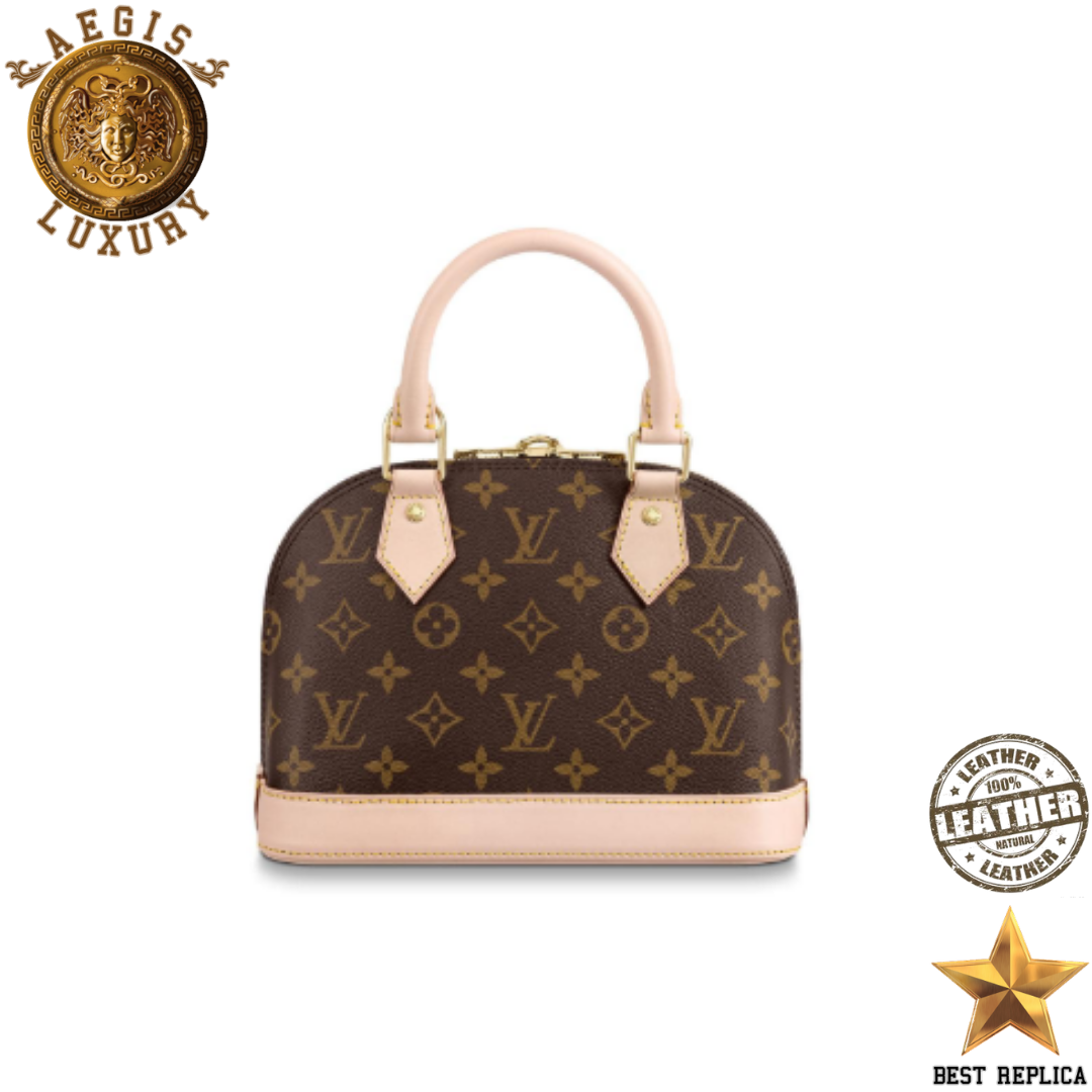 replica lv monogram alma bb premium designer handbag classic style buvola