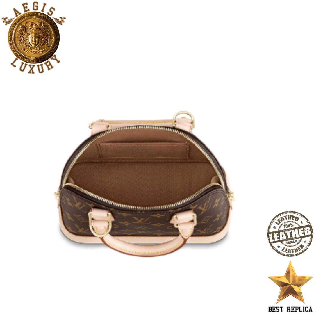 replica louis vuitton alma bb monogram canvas luxury crossbody and handbag buvola