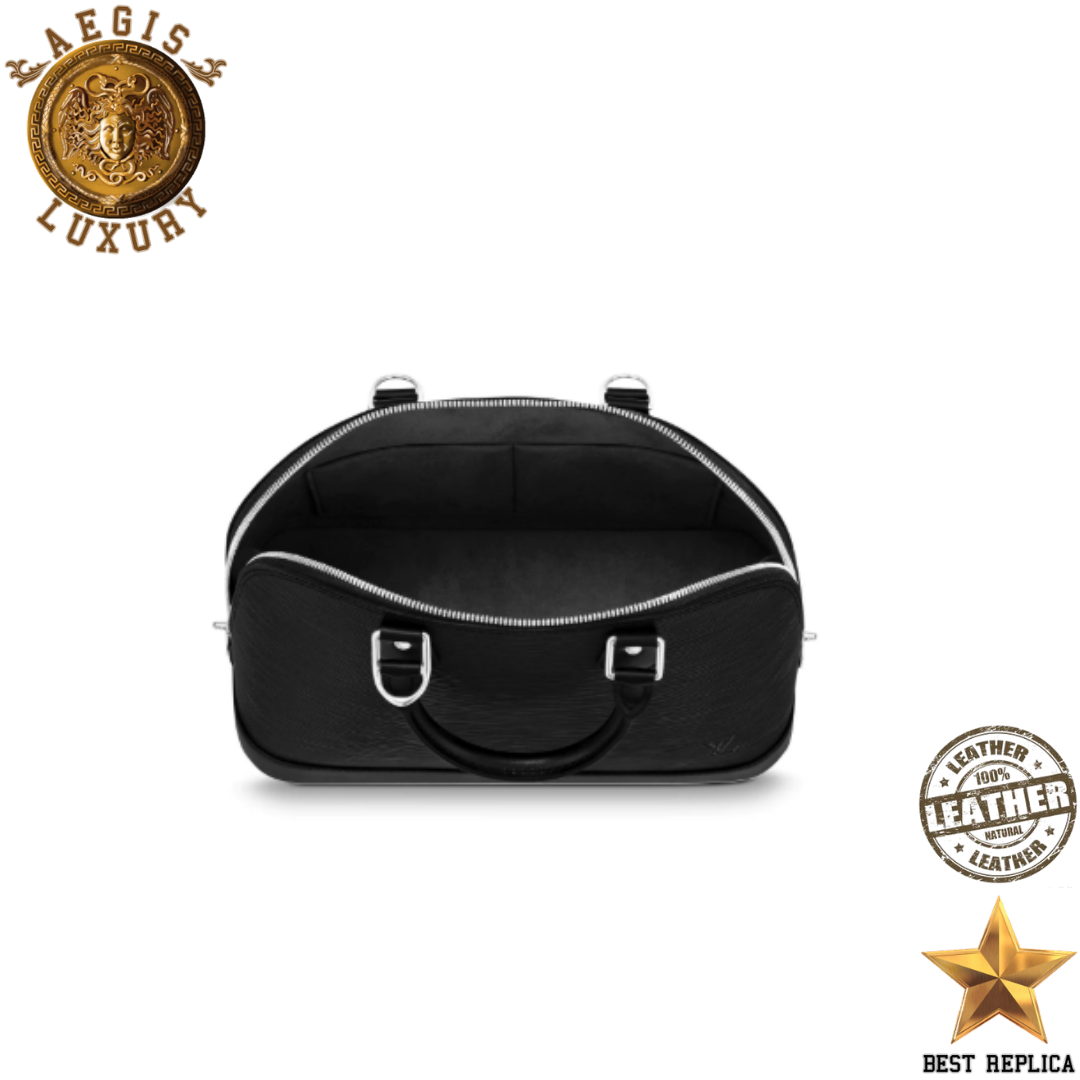 replica black epi leather alma pm louis vuitton timeless elegant luxury bag buvola