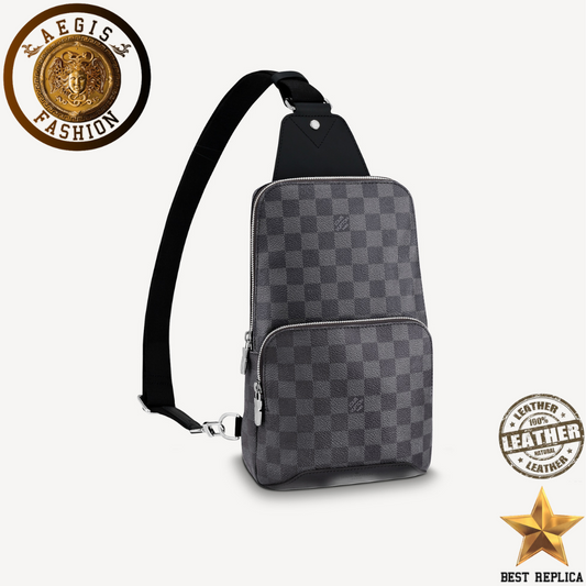 replica louis vuitton avenue sling bag damier graphite canvas luxury designer bag buvola