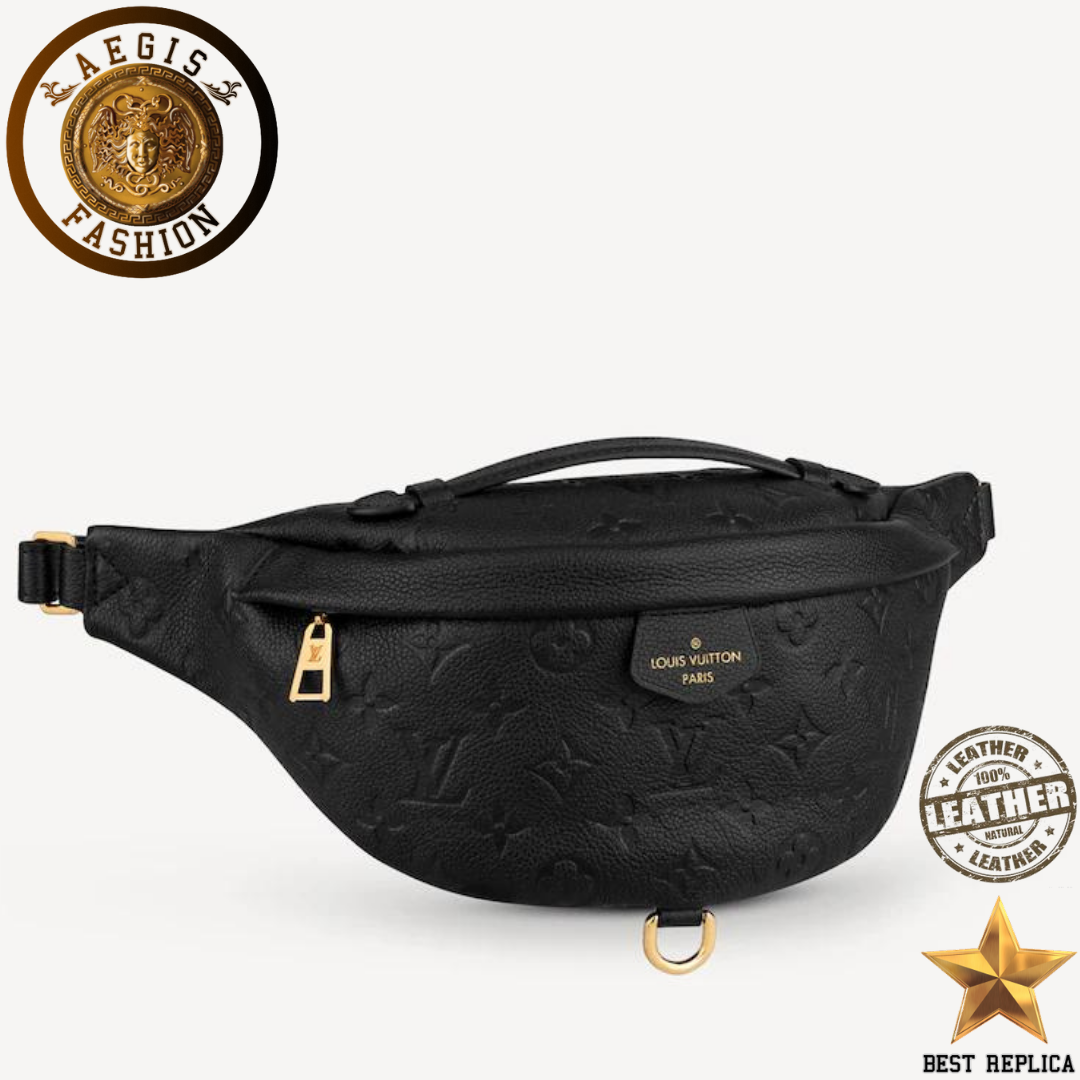 replica louis vuitton bumbag monogram empreinte leather luxury designer waist bag buvola