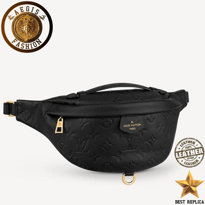 replica louis vuitton bumbag monogram empreinte leather luxury designer waist bag buvola