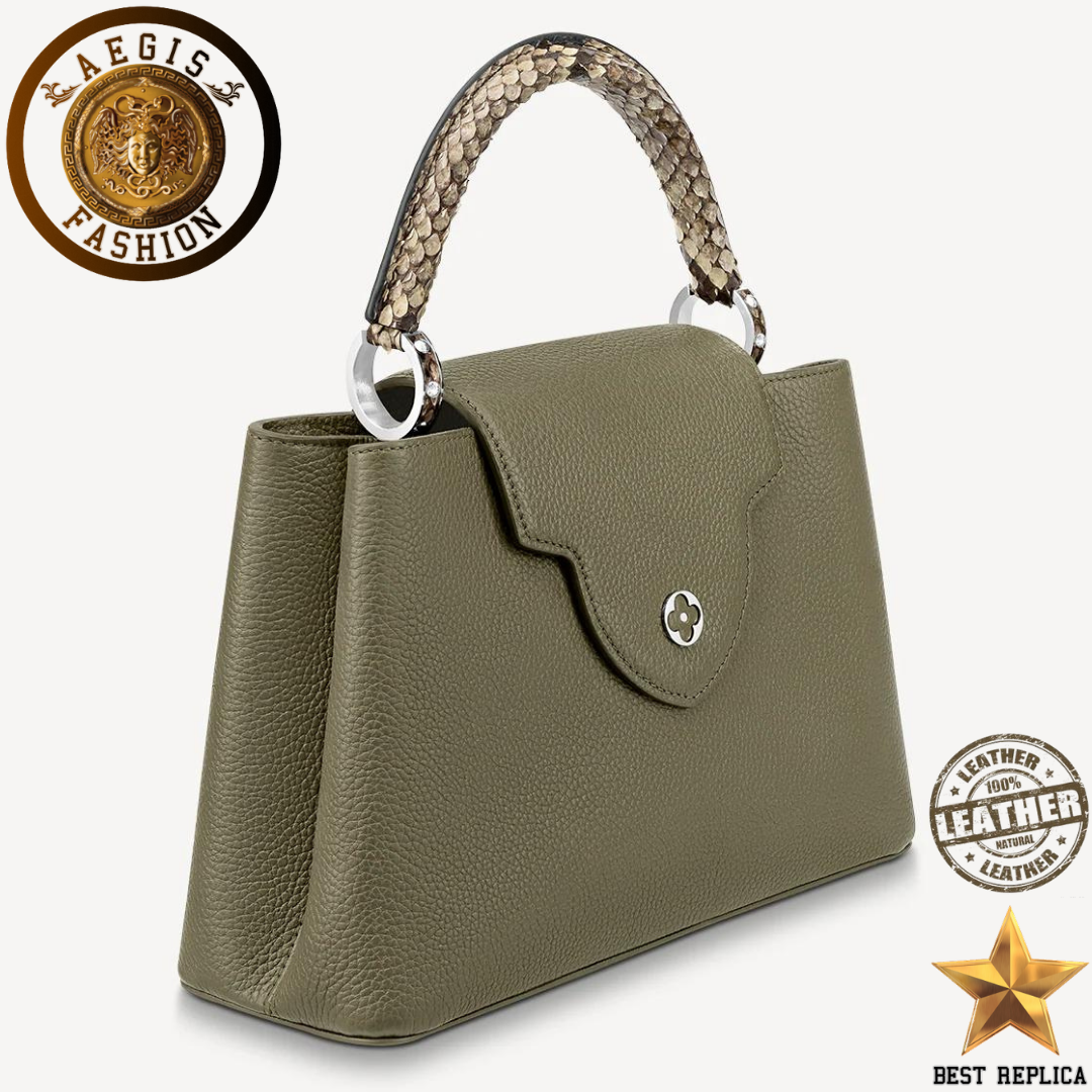replica louis vuitton capucines mm taurillon cowhide leather premium designer handbag buvola