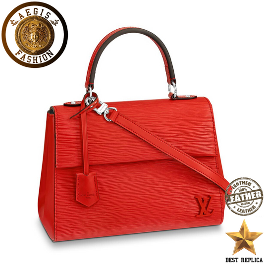 replica louis vuitton cluny bb epi leather coquelicot red luxury designer mini handbag buvola