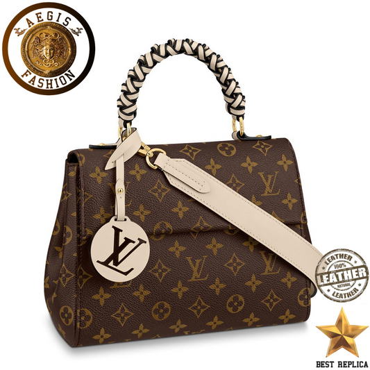 replica louis vuitton cluny bb monogram canvas creme beige luxury designer mini handbag buvola