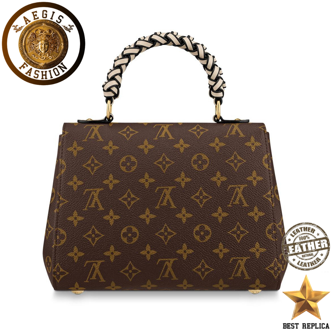 replica monogram canvas creme beige louis vuitton cluny bb stylish high end mini bag buvola